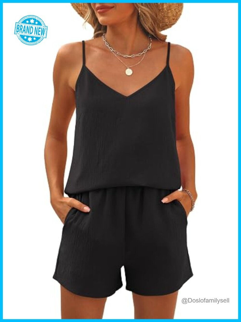 Womens 2 Piece Lounge Set V Neck Tank Top Short Matching Casual Travel Beach